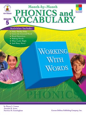 cover image of Month-by-Month Phonics and Vocabulary, Grade 5